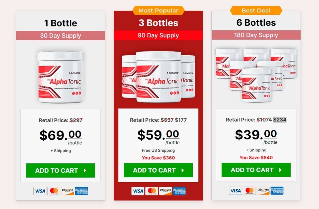 Alpha Tonic Pricing