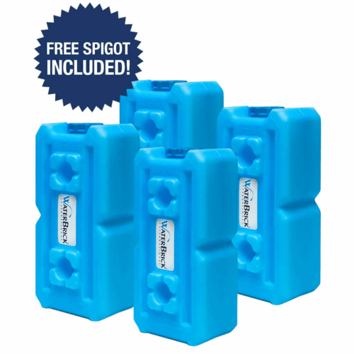 Water Brick Storage System - 4 Bricks, 14-Day Supply: Where to Buy, Best Price, Review Feedback